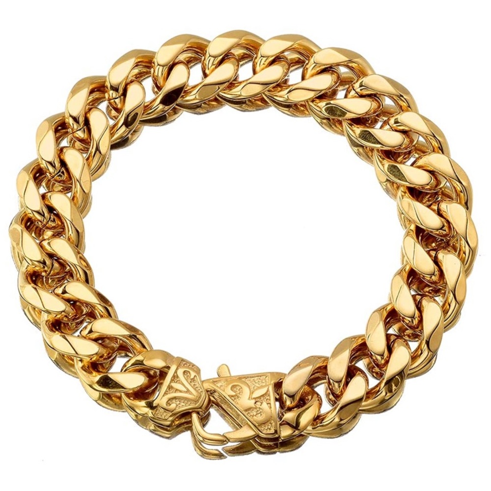 18K gold necklace bracelet
